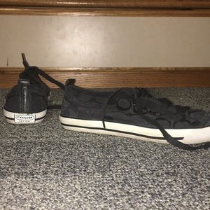Black coach shoes
